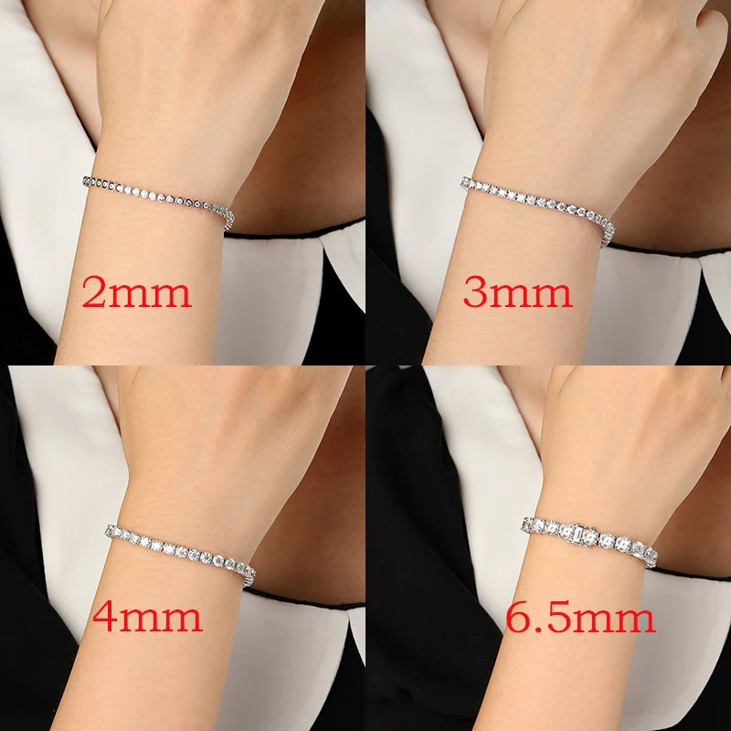 Real Moissanite Tennis Bracelet