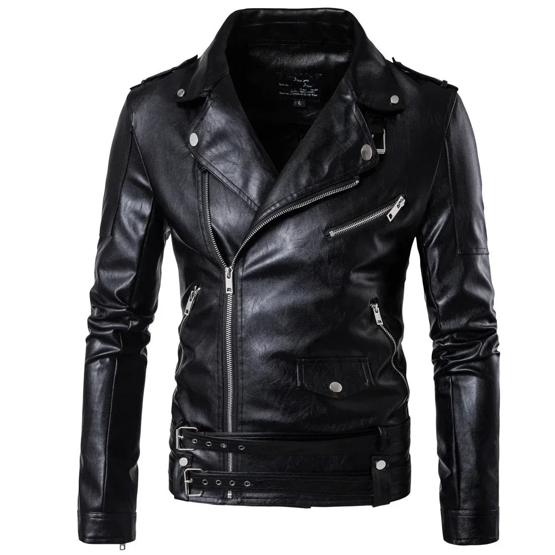 Men Outdoor Sport Leather Jacket Motorcycle Cool Coat Jacket