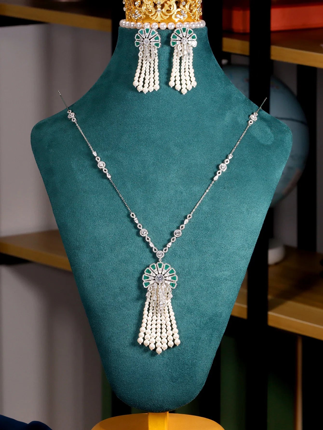 Luxury zircon jewelry full set
