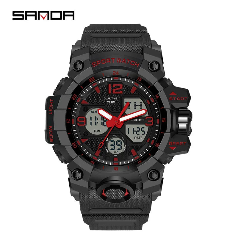 Men's Watches Top Brand Luxury 5ATM Waterproof Sport Military Quartz Watch for Men Clock Relogio Masculino 6024
