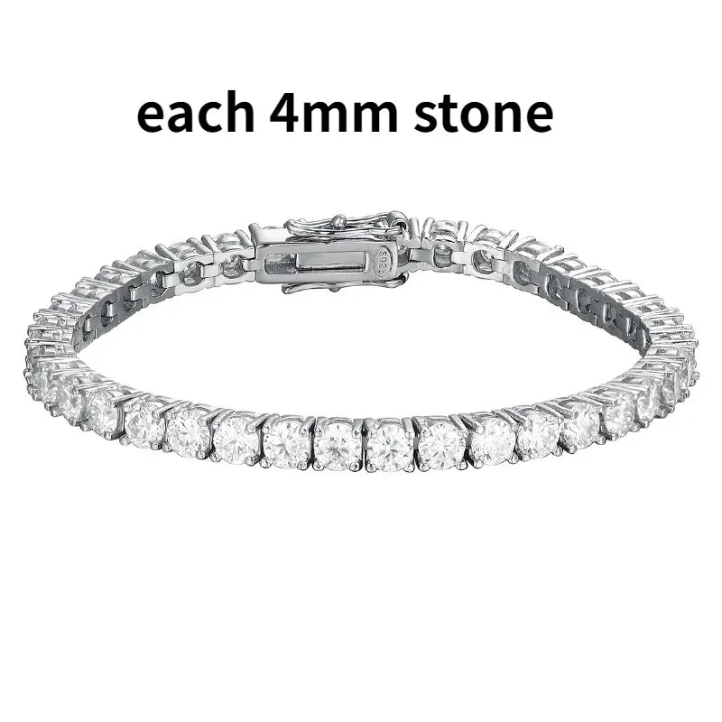 Real Moissanite Tennis Bracelet
