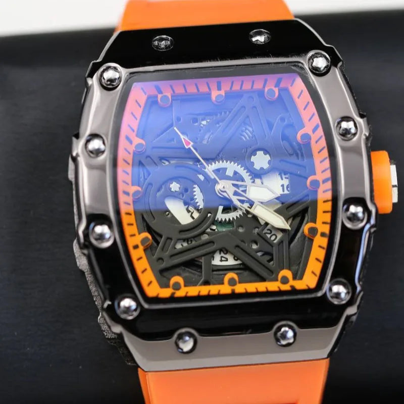 Pentagram Luminous Wine Barrel Shaped Male Fashion Quartz Clock