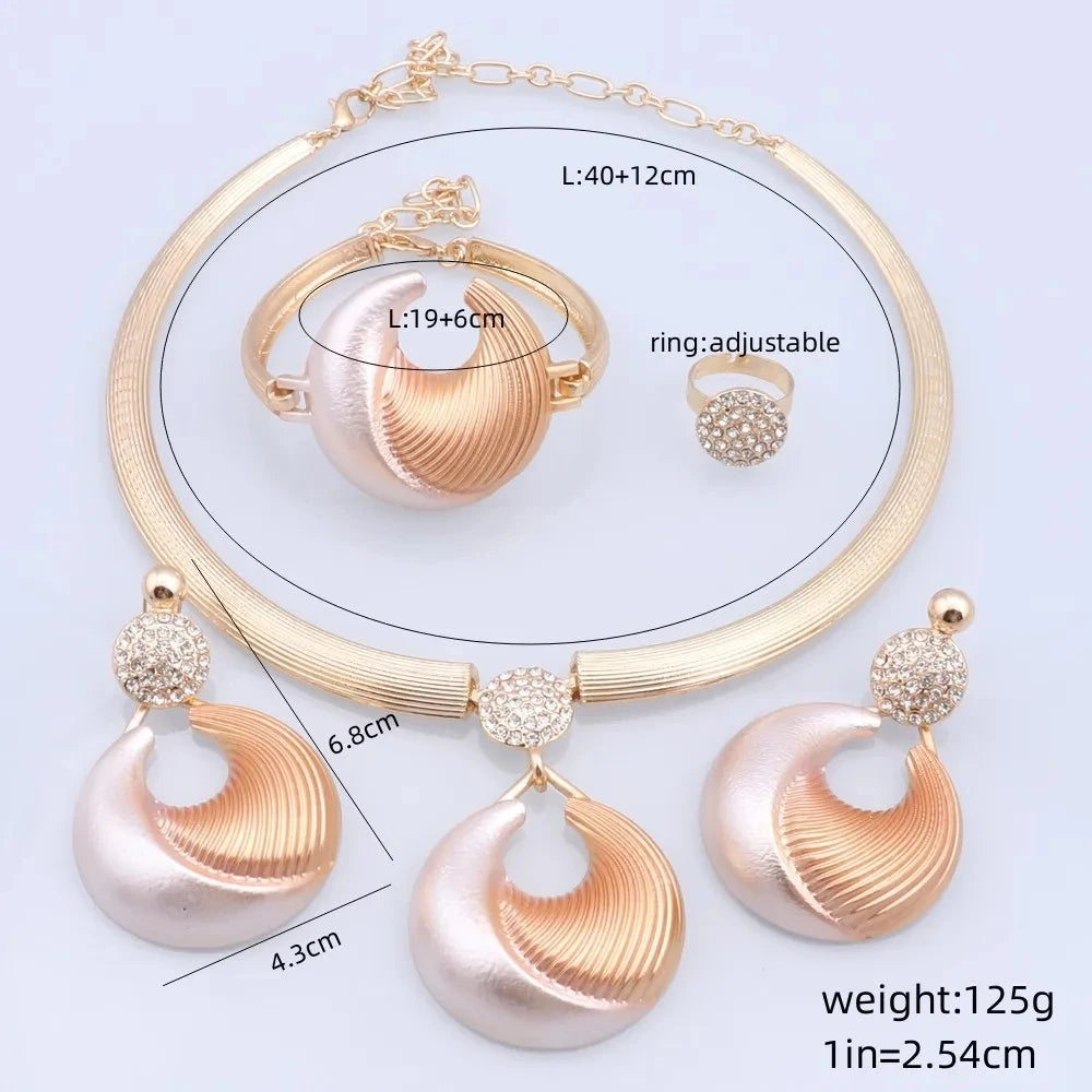 Jewelry Set For Women Silver Plated Luxury Set