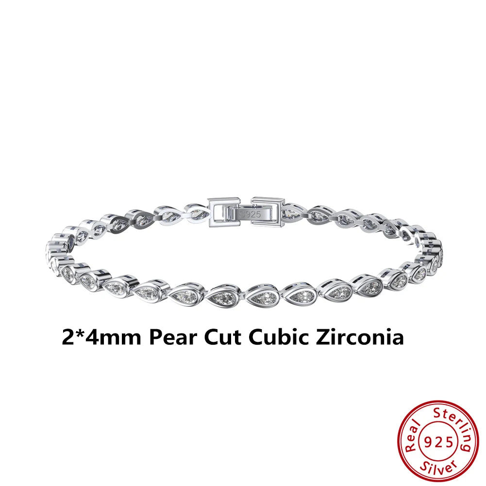 Sterling Silver Tennis Bracelet