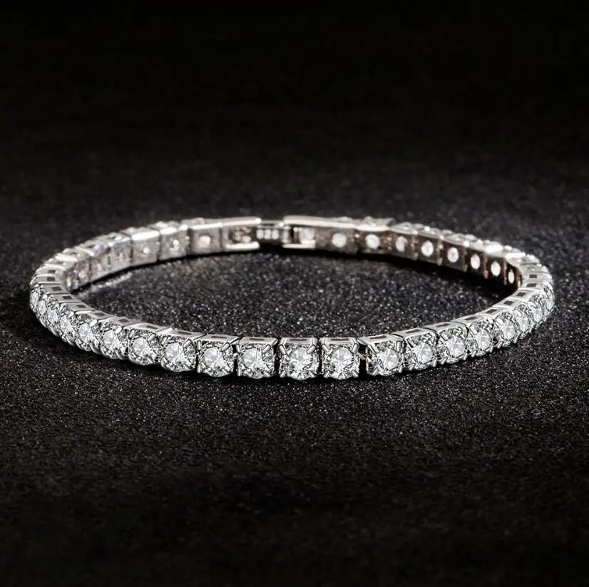 D Color Moissanite Tennis Bracelet – 925 Wedding Luxury