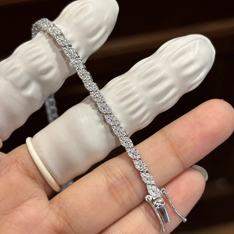 Moissanite Tennis Bracelet Sparkle
