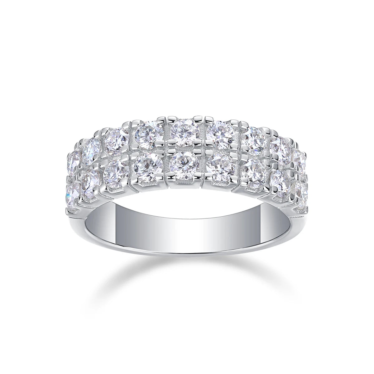 1.4CT Moissanite Engagement Ring – GRA S925 Eternity