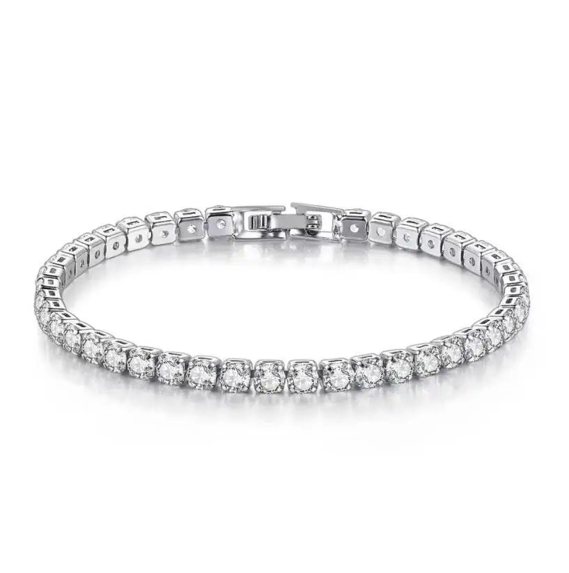 D Color Moissanite Tennis Bracelet – 925 Wedding Luxury