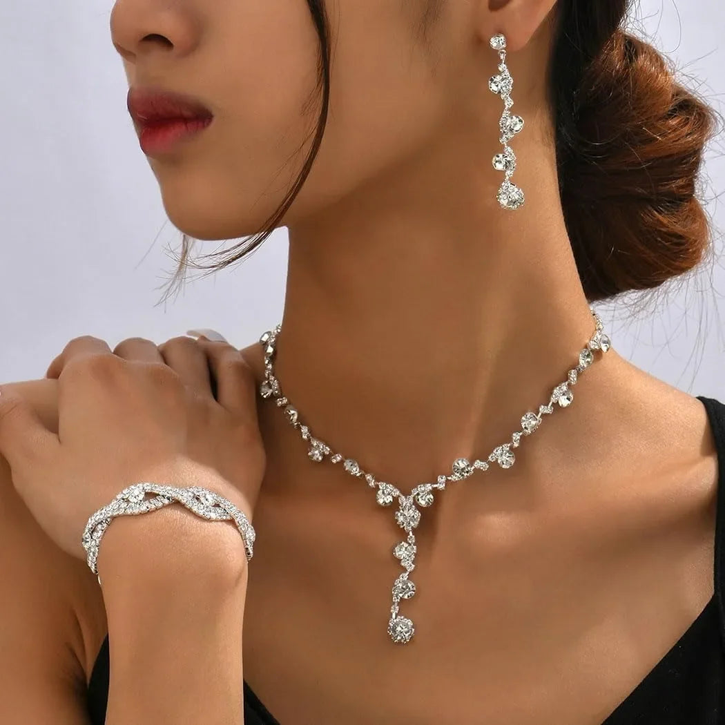 Jewelry Set for Women Rhinestone Earrings