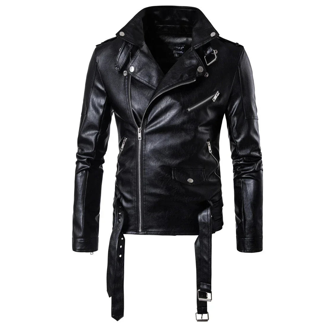 Men Outdoor Sport Leather Jacket Motorcycle Cool Coat Jacket