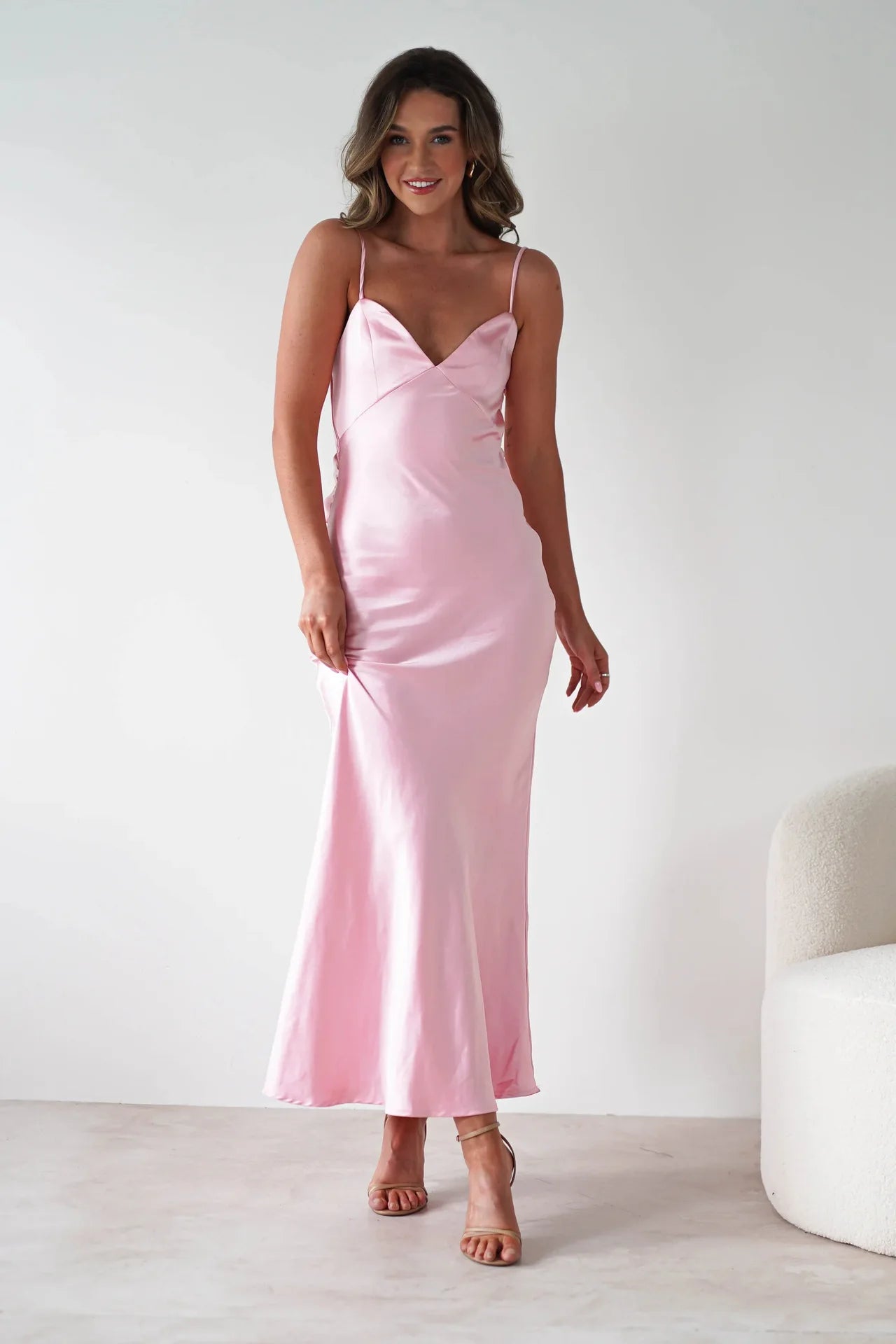 New Dresses 2025 Woman Fashion Summer Women's Clothing Sexy Halter Satin Fashion Strappy Skirts