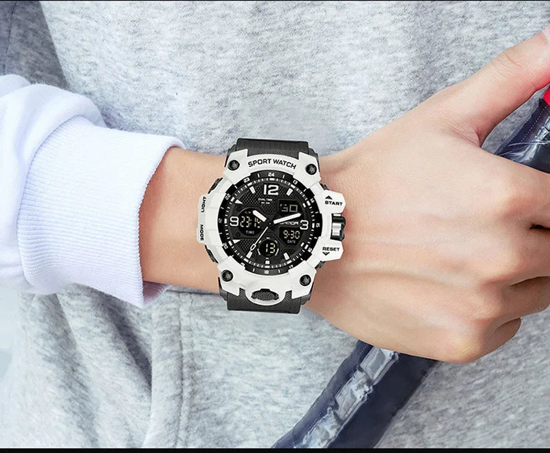 Men's Watches Top Brand Luxury 5ATM Waterproof Sport Military Quartz Watch for Men Clock Relogio Masculino 6024