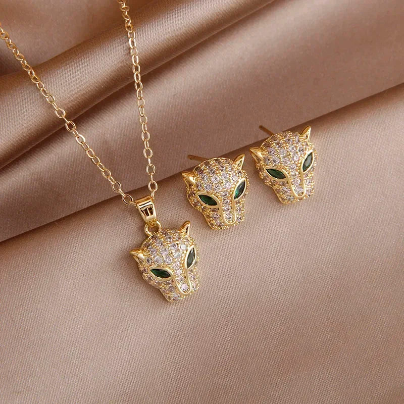 Luxury Leopard Jewelry Set