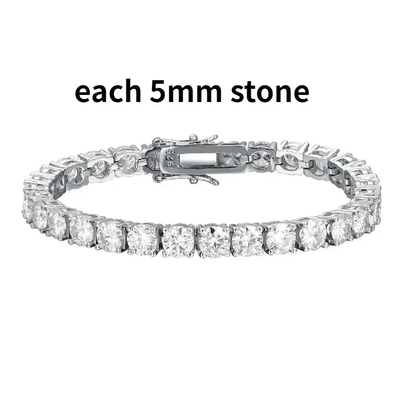 Real Moissanite Tennis Bracelet