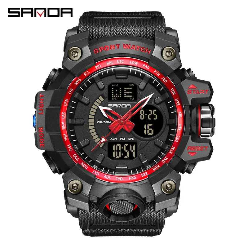 Men's Watches Top Brand Luxury 5ATM Waterproof Sport Military Quartz Watch for Men Clock Relogio Masculino 6024