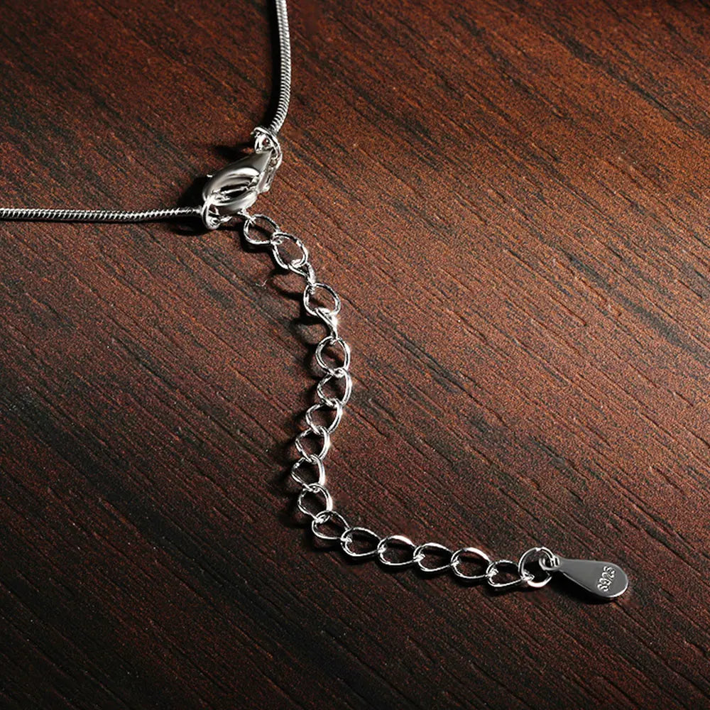 D VVS1 Moissanite Necklace – 18K White Gold, 925 Silver