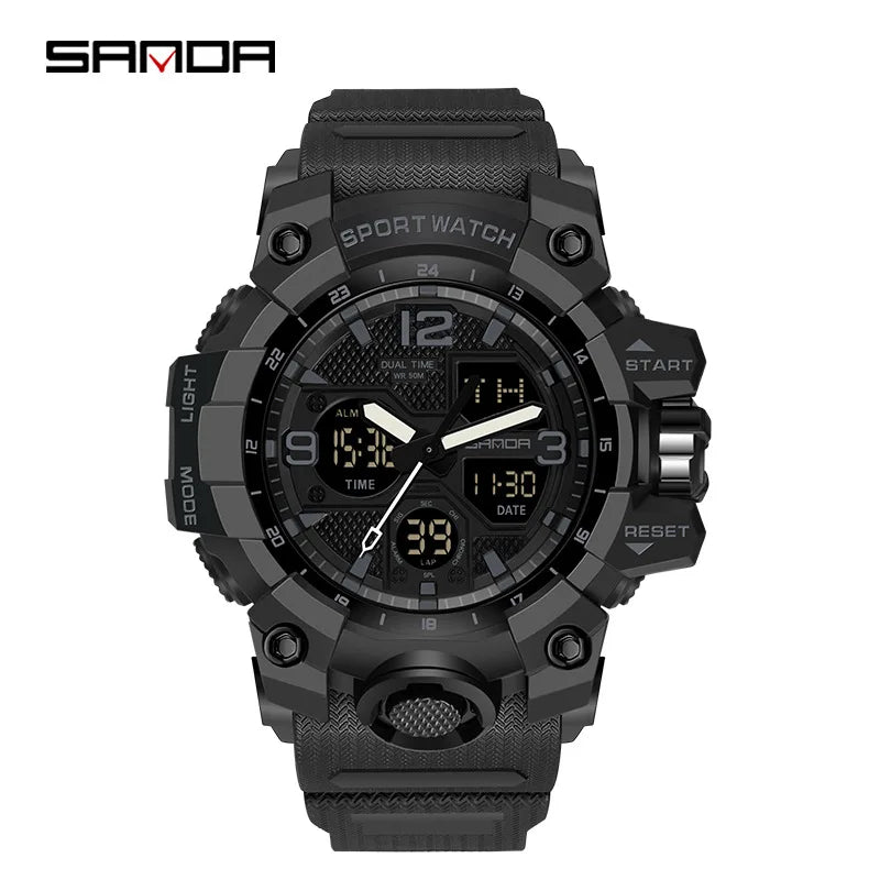 Men's Watches Top Brand Luxury 5ATM Waterproof Sport Military Quartz Watch for Men Clock Relogio Masculino 6024