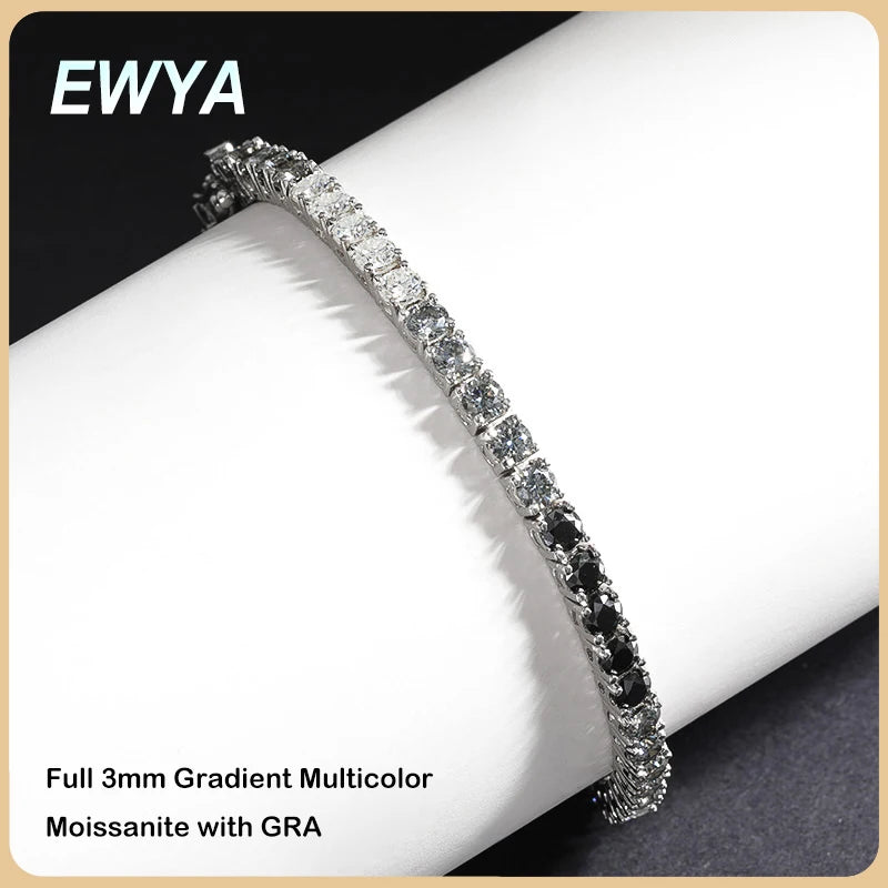Gradient Moissanite Tennis Bracelet