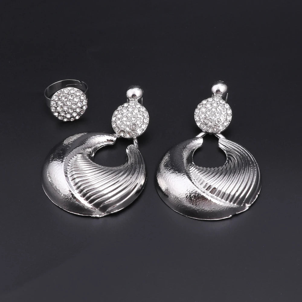 Jewelry Set For Women Silver Plated Luxury Set