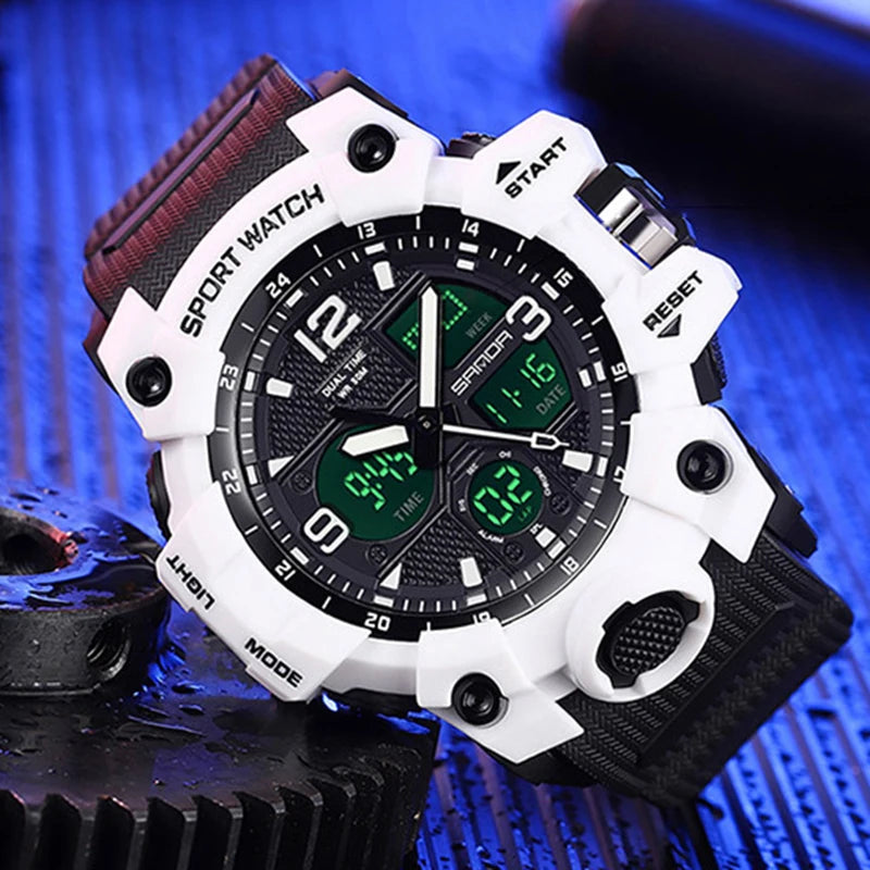 Men's Watches Top Brand Luxury 5ATM Waterproof Sport Military Quartz Watch for Men Clock Relogio Masculino 6024