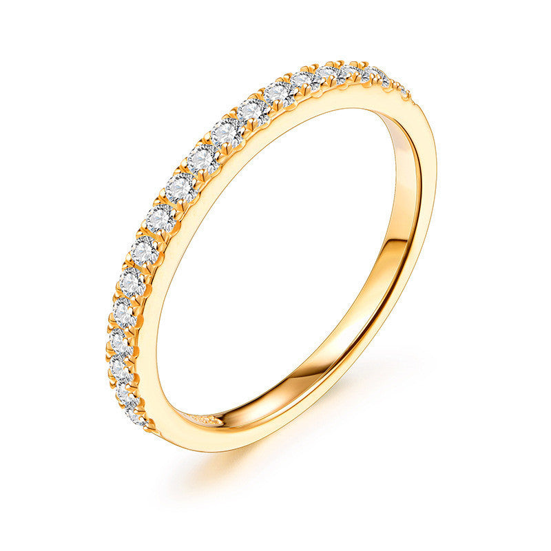 Sterling Silver Moissanite Ring – Elegant Everyday Shine