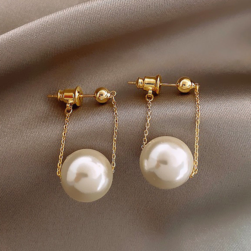 Zircon Pearl Jewelry Set – Elegant Earrings & Rings