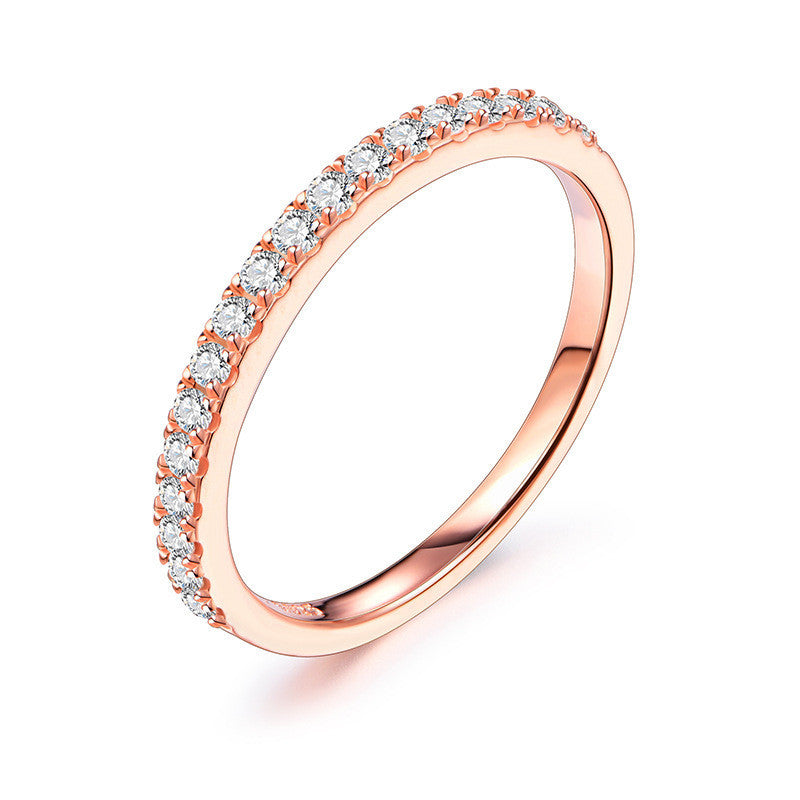 Sterling Silver Moissanite Ring – Elegant Everyday Shine