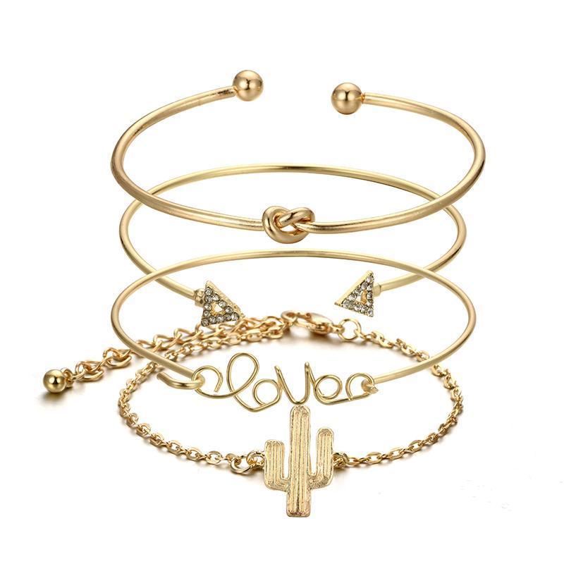 Love Bracelet Set – 3 Chic Pieces with Elegant Charm