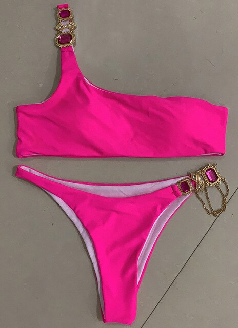 Luxury Rhinestone Bikini Set – Dazzling Two-Piece Swimwear