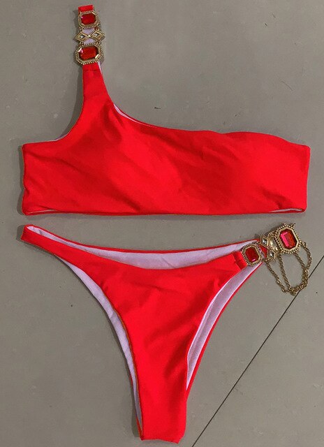 Luxury Rhinestone Bikini Set – Dazzling Two-Piece Swimwear