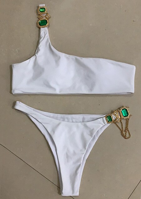 Luxury Rhinestone Bikini Set – Dazzling Two-Piece Swimwear
