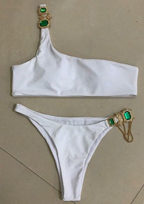 Luxury Rhinestone Bikini Set – Dazzling Two-Piece Swimwear