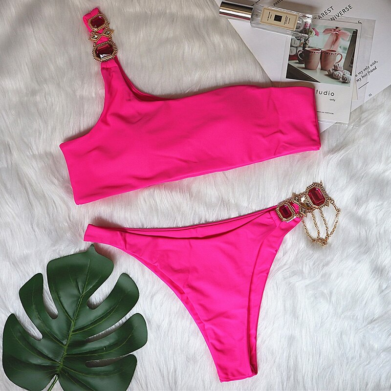 Luxury Rhinestone Bikini Set – Dazzling Two-Piece Swimwear
