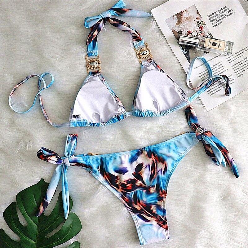 Luxury Rhinestone Bikini Set – Dazzling Two-Piece Swimwear