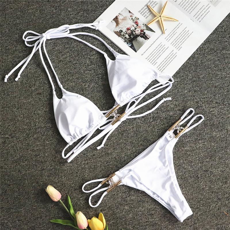 Luxury Rhinestone Bikini Set – Dazzling Two-Piece Swimwear