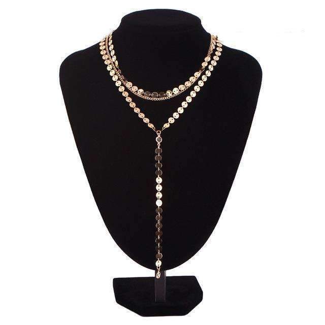 Top 1 Lariat Necklace – Elegant Three-Layer Design