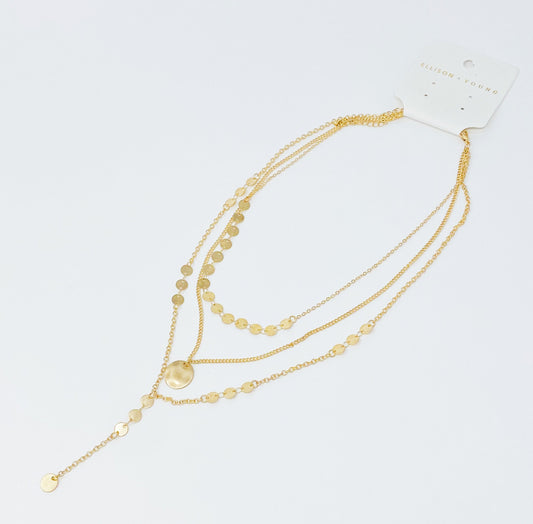 Top 1 Layered Disc Necklace – Chic Drop Style for Her