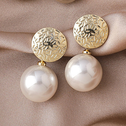 Zircon Pearl Jewelry Set – Elegant Earrings & Rings