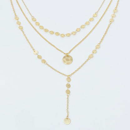 Top 1 Layered Disc Necklace – Chic Drop Style for Her