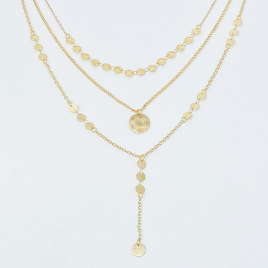 Top 1 Layered Disc Necklace – Chic Drop Style for Her