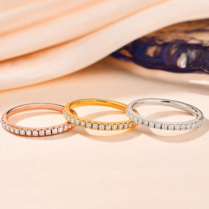 Sterling Silver Moissanite Ring – Elegant Everyday Shine