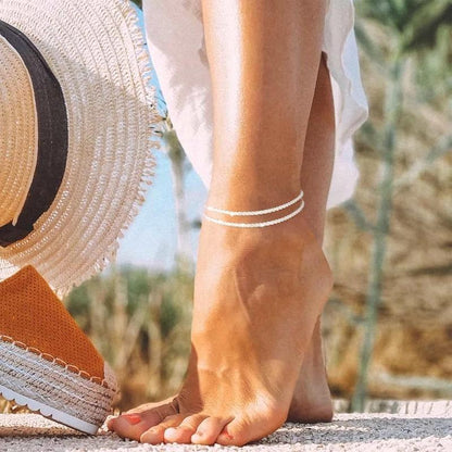 Top 1 Layered Ankle Bracelet – Gold & Silver Options
