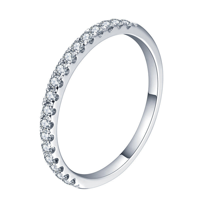 Sterling Silver Moissanite Ring – Elegant Everyday Shine
