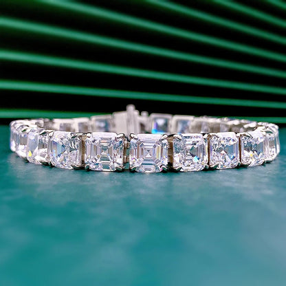 925 Silver Pagoda Bracelet – 7.7mm Sparkling Elegance