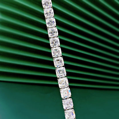 925 Silver Pagoda Bracelet – 7.7mm Sparkling Elegance