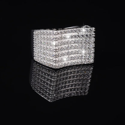 14K White Gold Diamond Ring – Luxury Unisex Jewelry