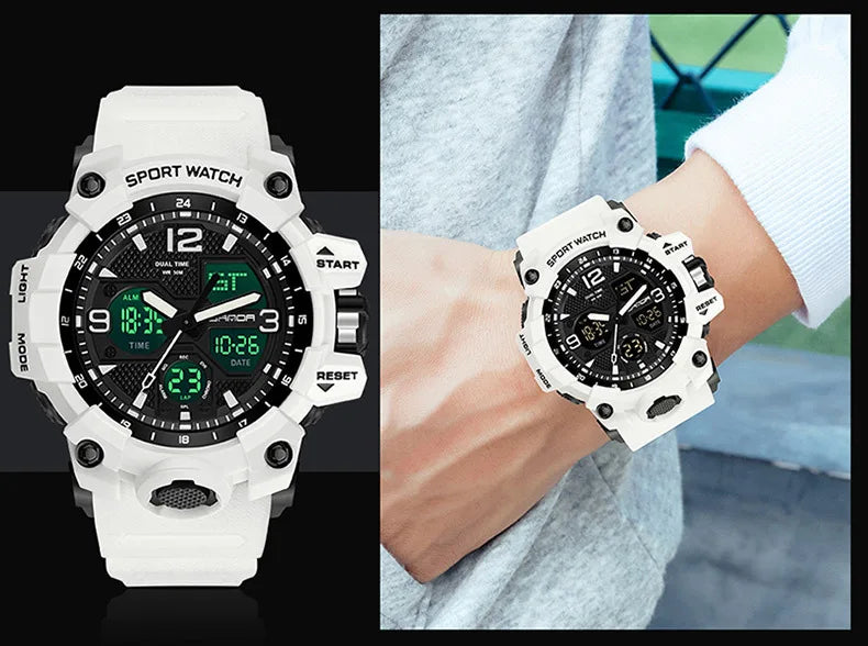 Men's Watches Top Brand Luxury 5ATM Waterproof Sport Military Quartz Watch for Men Clock Relogio Masculino 6024