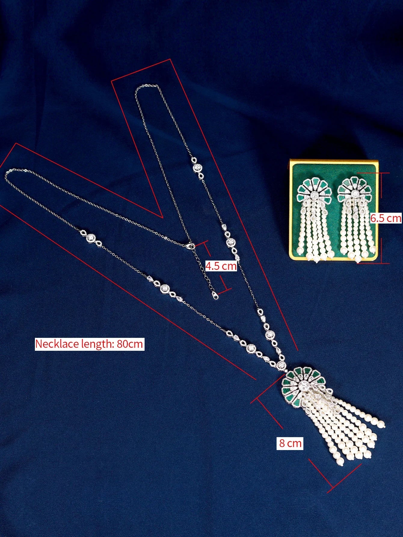 Luxury zircon jewelry full set