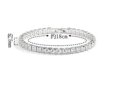 D Color Moissanite Tennis Bracelet – 925 Wedding Luxury
