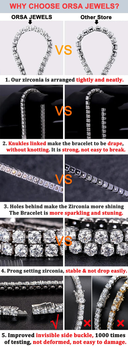 Sterling Silver Tennis Bracelet